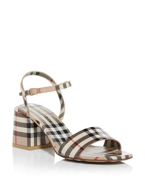 burberry high heels boots|Burberry block heel sandals.